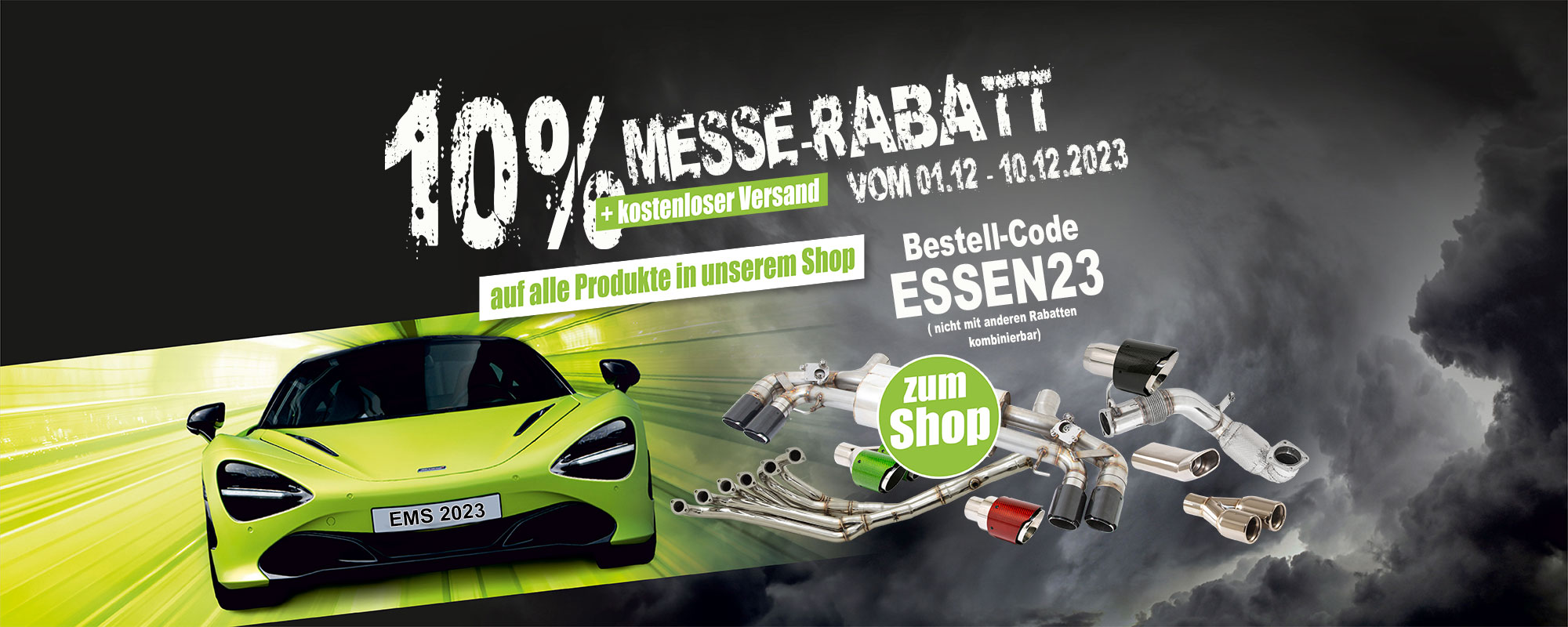 10% Messe Rabatt Motorshow Essen